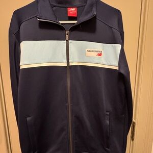 New Balance Navy and Light Blue Zip-Up Jacket